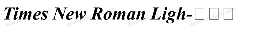 Times New Roman Ligh字体转换 Times New Roman Ligh字体转换